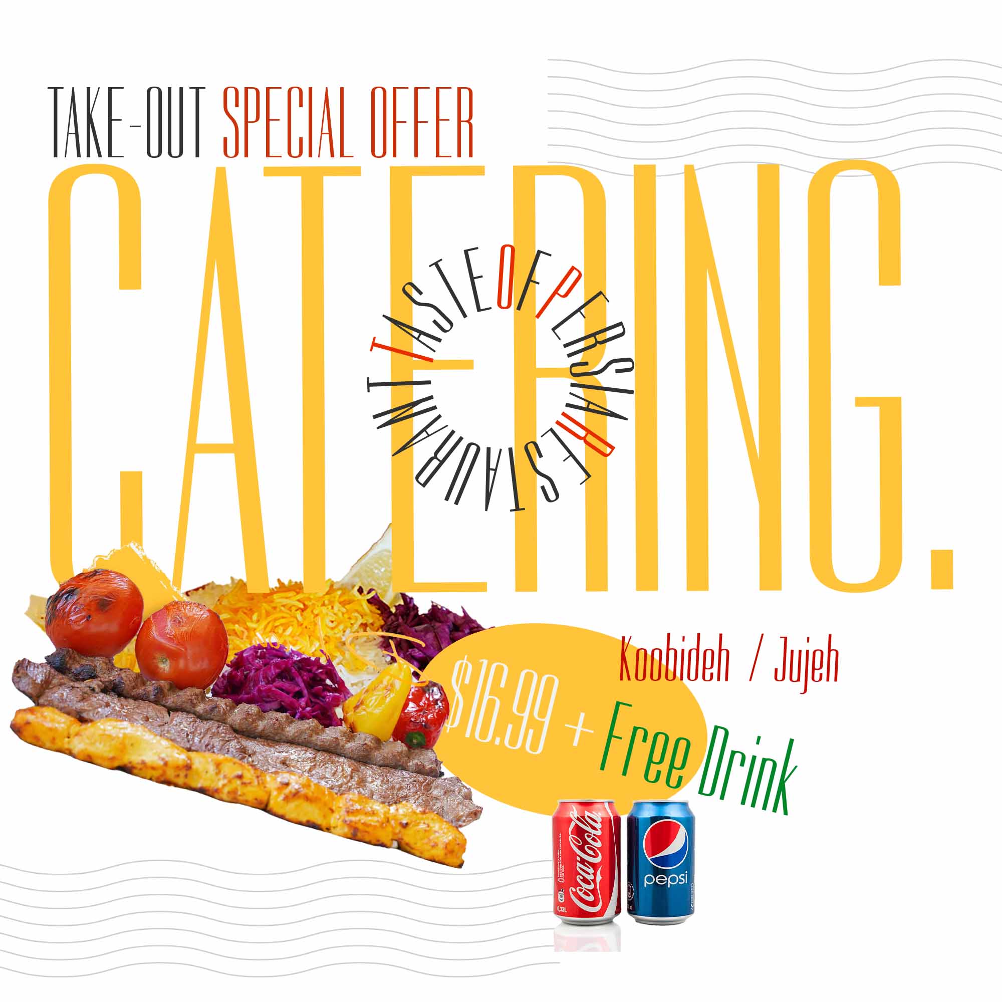 Taste of Persia office catering in Maple Ridge - Koobideh and Joojeh corporate special