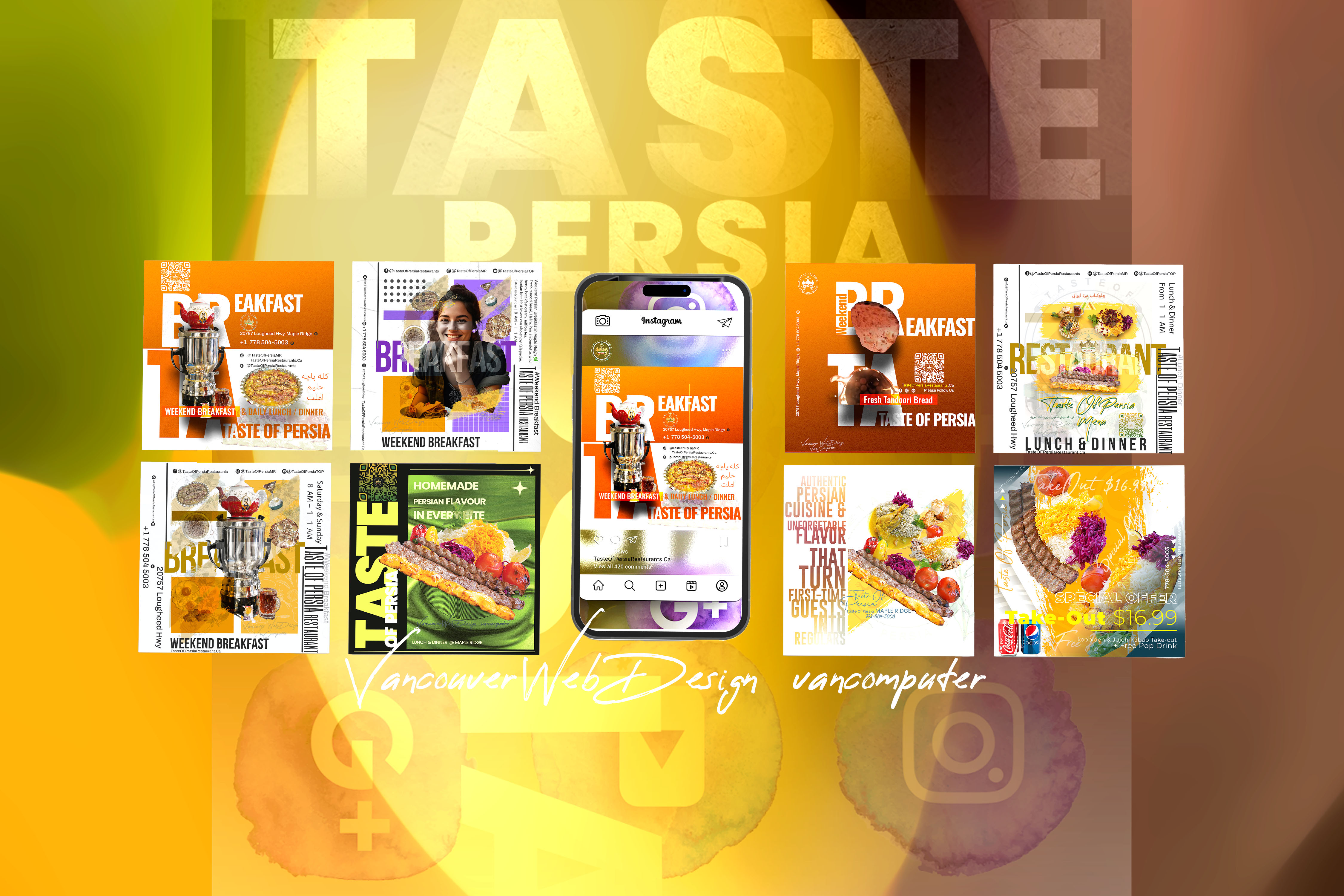 Corporate catering offer at Taste of Persia Maple Ridge
